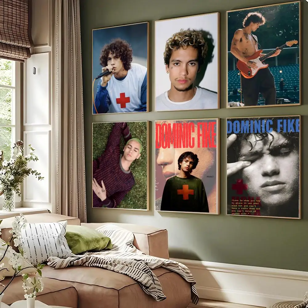 Dominic Fike Singer Alternative Pop Poster Waterproof Sticky Wall Art Print For Bedroom Living Room Hallway Bar Home Decor