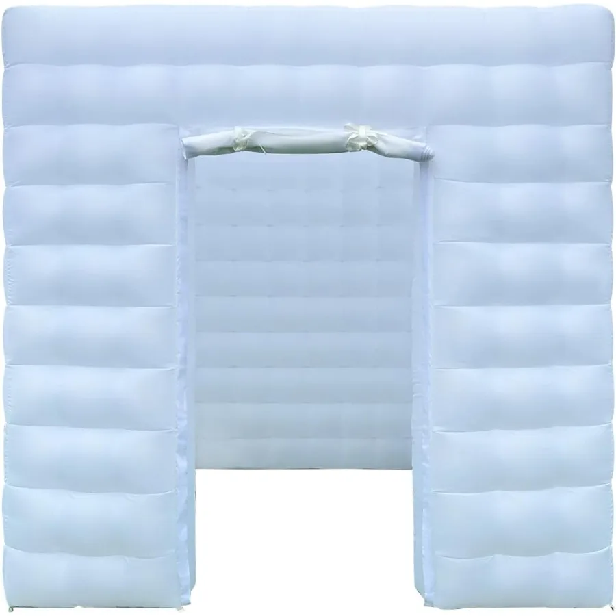 

1-дверный надувной корпус для фотобудки 8,2 x 8,2 фута с воздуходувкой, 16 цветов, портативная надувная палатка для фотобудки для свадьбы