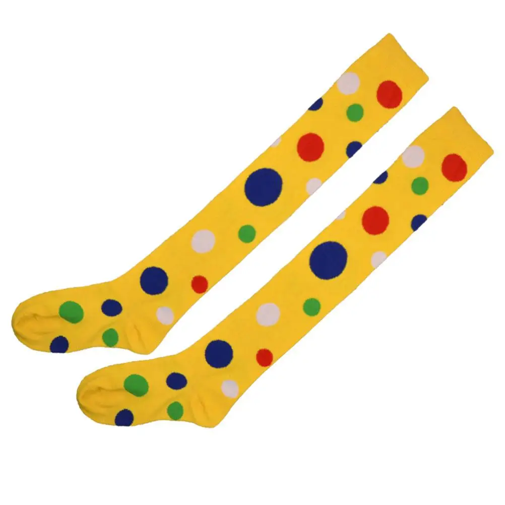 

Clown Stockings Long Socks for Girls Women Cosplay Party Dress Accessories Halloween Performance Dancewear