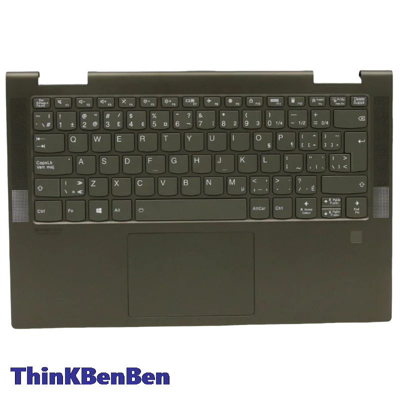 

CFB Canadian French Grey Keyboard Upper Case Palmrest Shell Cover For Lenovo Ideapad Yoga 7 14 14ITL5 14c ITL 2021 5CB1A08860