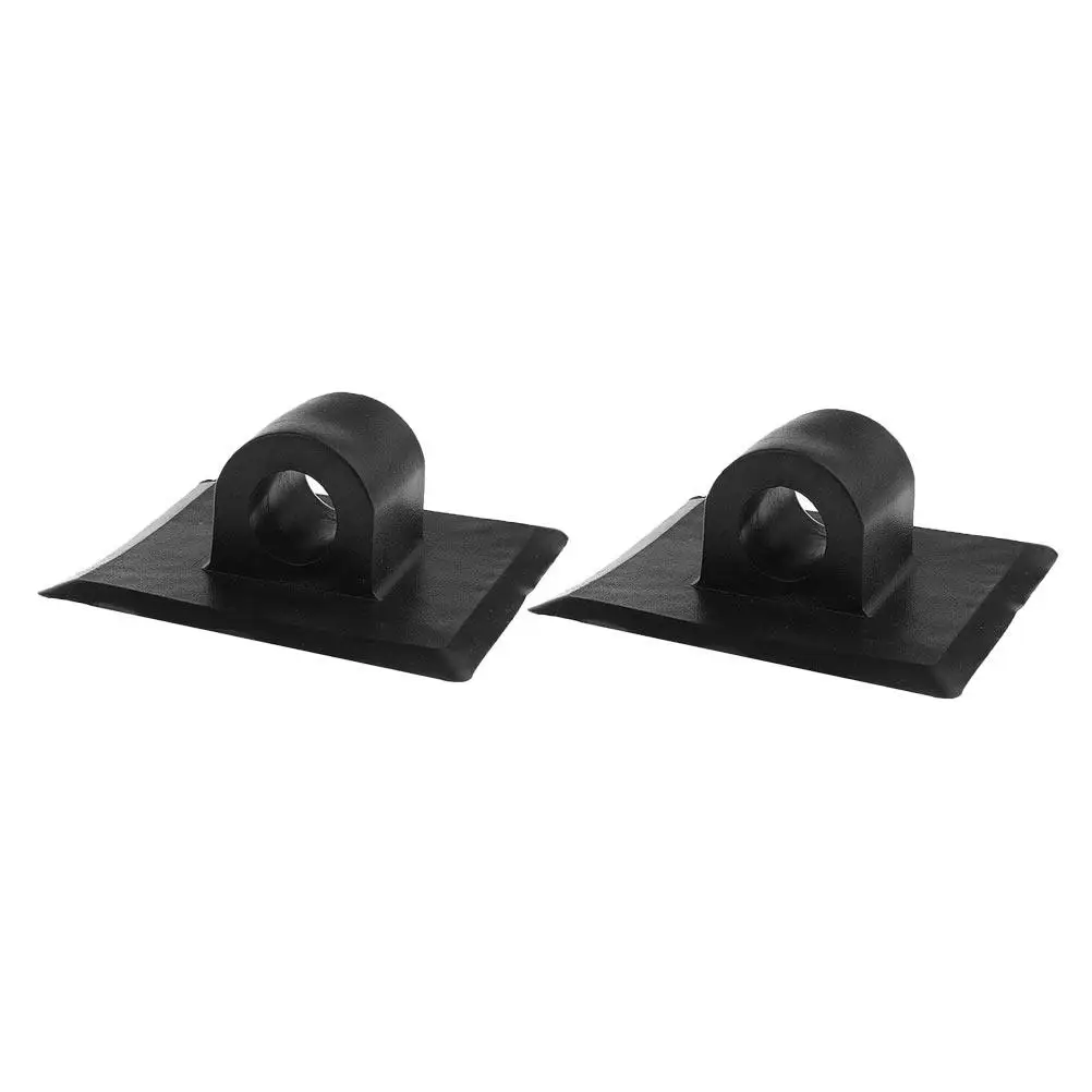 2Pcs Marine Grade Motor Mount Clip for Kayak Canoe Boat Dinghy Engine Holder Heavy Duty PVC Hook Corrosion Resistant Mounting