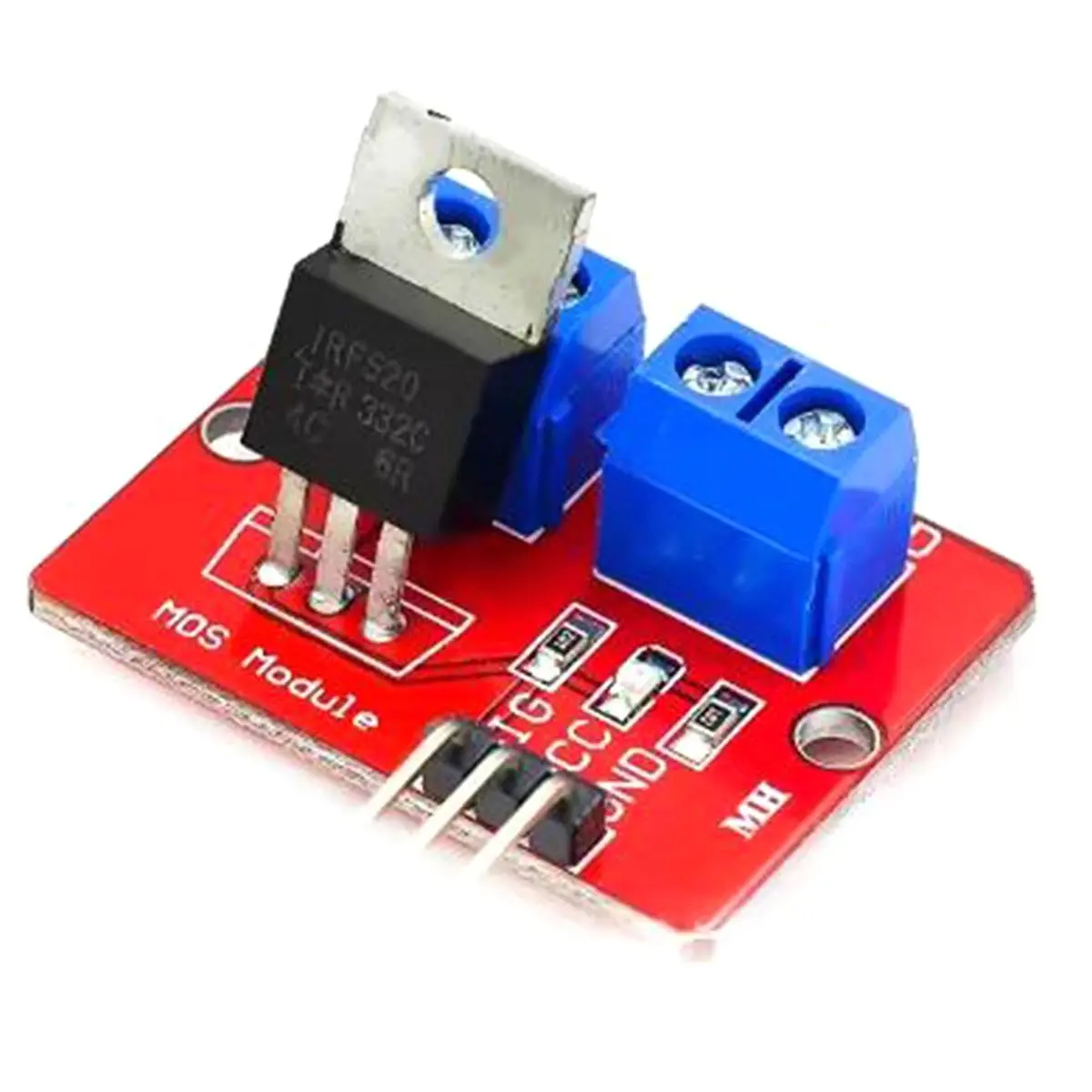 

Модуль драйвера MOSFET IRF520 0-24В, плата управления кнопками высокой мощности для MCU ARM PWM