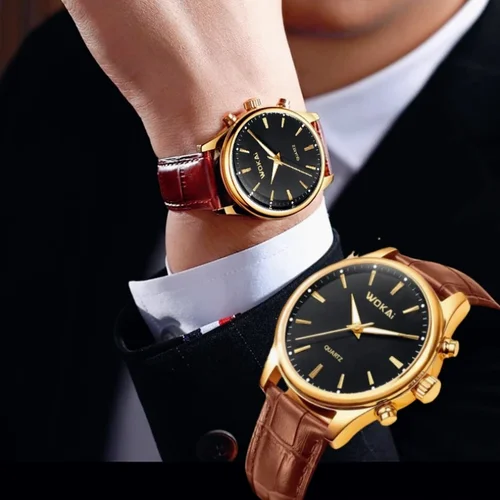 Relojes para hombre, relojes de cuarzo de lujo de primeras marcas para hombre, relojes de pulsera de cuero de moda para hombre, reloj cronógrafo deportivo Montre Homme