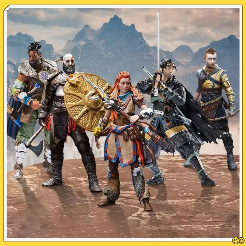 

Original In stock God Of War 5 Model Aloy Varl Atreus Action Figure Toys Game Figuras Anime Figurine Peripheral Ornaments Gifts