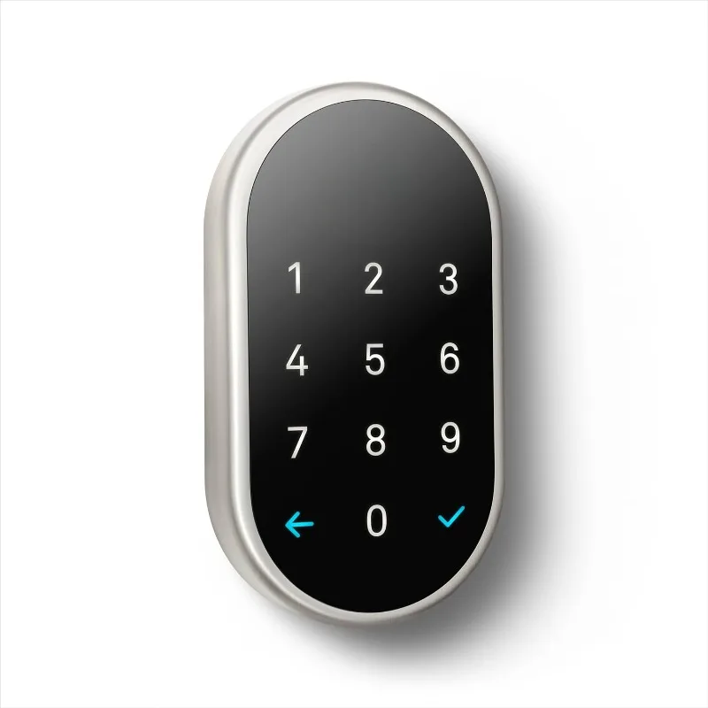 home.Nest x Yale Lock - Tamper-Proof for Keyless Entry - Keypad Deadbolt Lock for Front Door - Satin Nickel