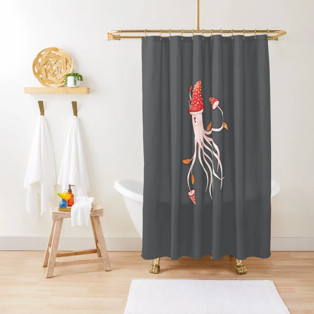 

Toadstool Squid Shower Curtain Bathroom Shower Set Modern Showers For Bathroom For Bathrooms Curtain