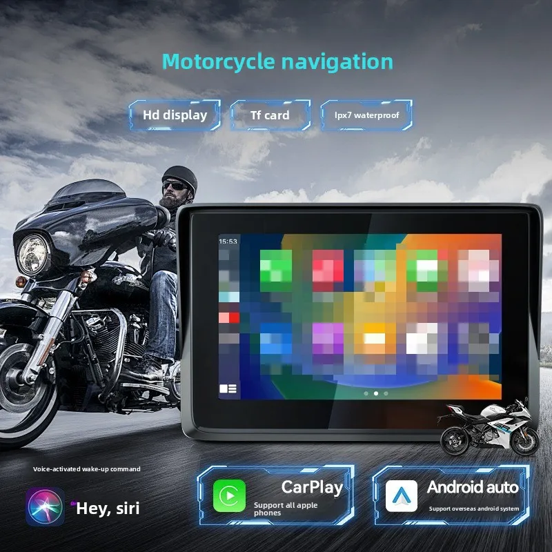 Hot-selling 5 Inch Navigator Intelligent Riding Portable Motorcycle Machine Intelligent High Definition Motorcycle Carplay