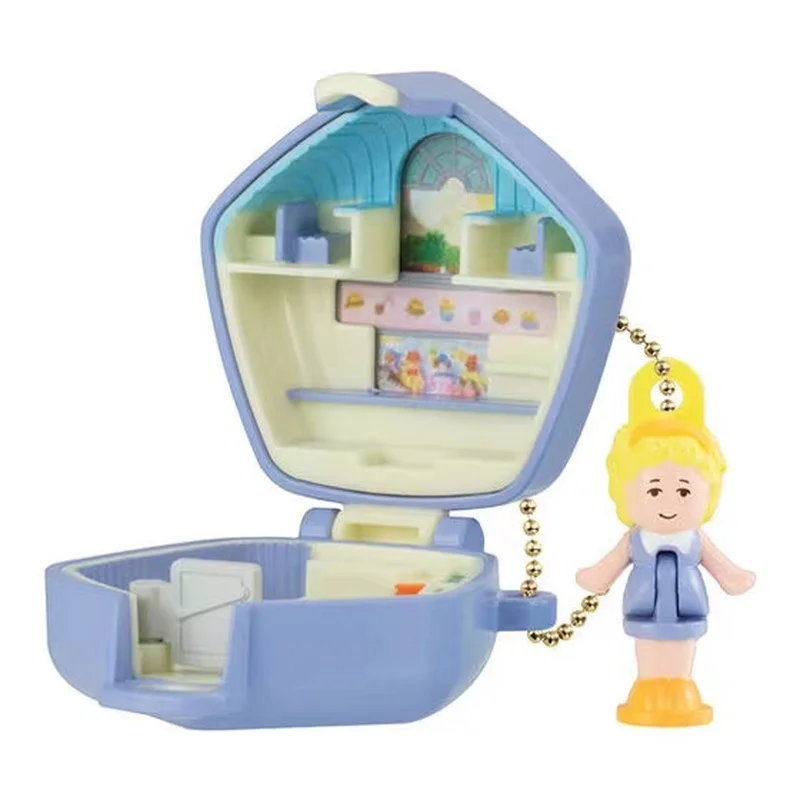 [Na stanie] Bandai Gashapon Polly Pocket Mini Charm Reissue - Nostalgiczny brelok do kluczy z lat 90. |   Modny kolekcjonerski