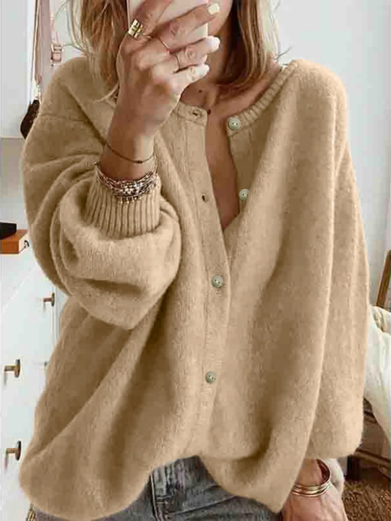 #33 Latest Button Front Knit Cardigans Offers