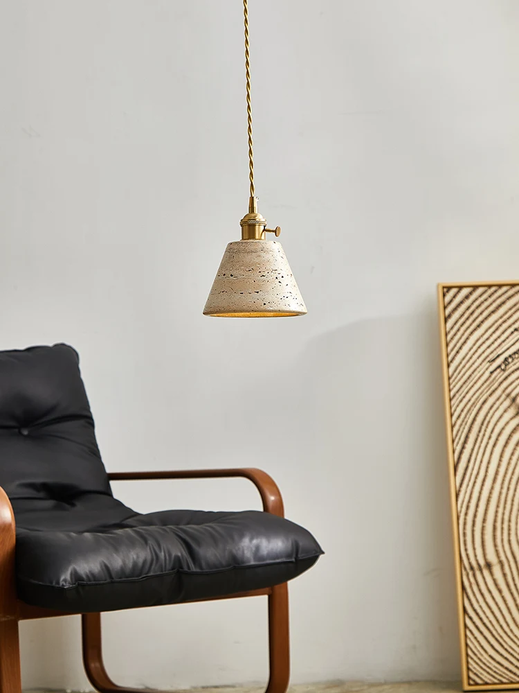 

Bedhead pendant lamp Wabi Sabi style retro lighting modern minimalist creative restaurant homestay decoration hanging line lamp