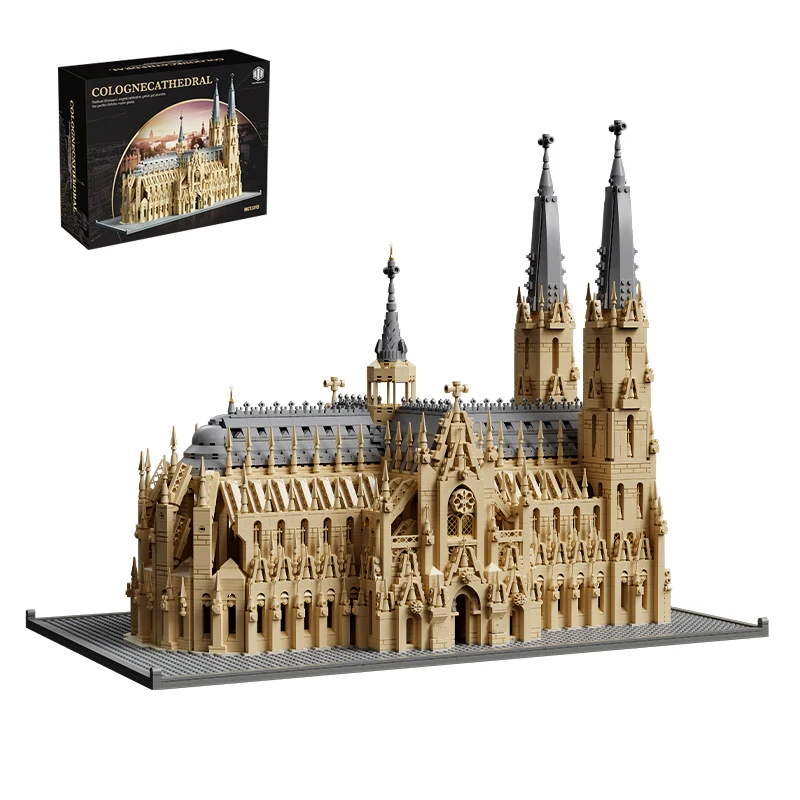 6028 Teile Europäische Architektur Modulare Bausteine Weltberühmte Cologne-Kathedrale Modell-Bausteine DIY-Montage-Spielzeug für Erwachsene Geschenk