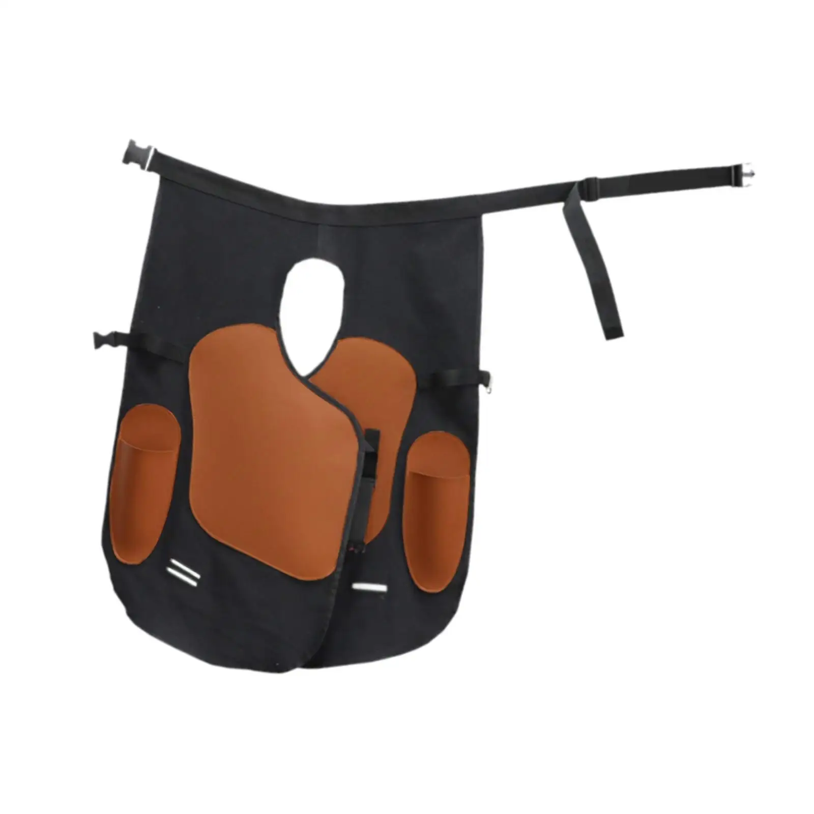 Professional Farrier Apron Hoof Trimming Side Pockets Durable Canvas PU Leather for Equestrian Accessories Horse Care