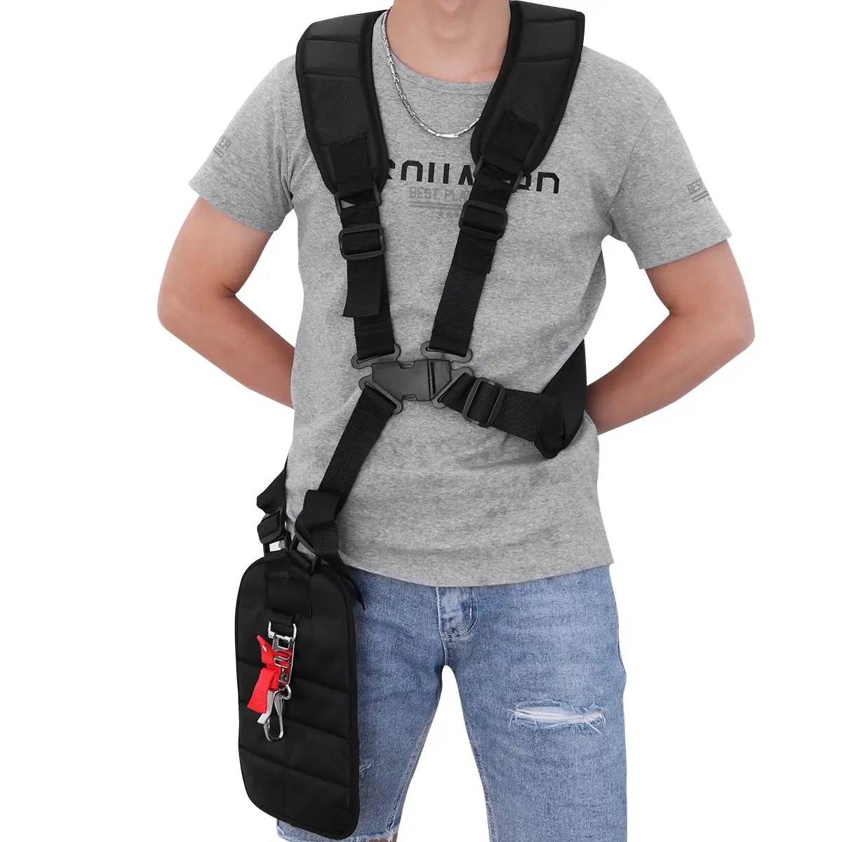 Lawn Mower Strap Harness for Strimmer Shoulder Carry Adjustable Trimer Accessories Weeder Straps Universal