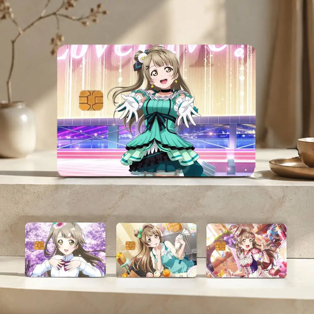 

Minami Kotori Anime Girl Love Sticker Film Tape Skin for Credit Card Debit Card Waterproof Stickers