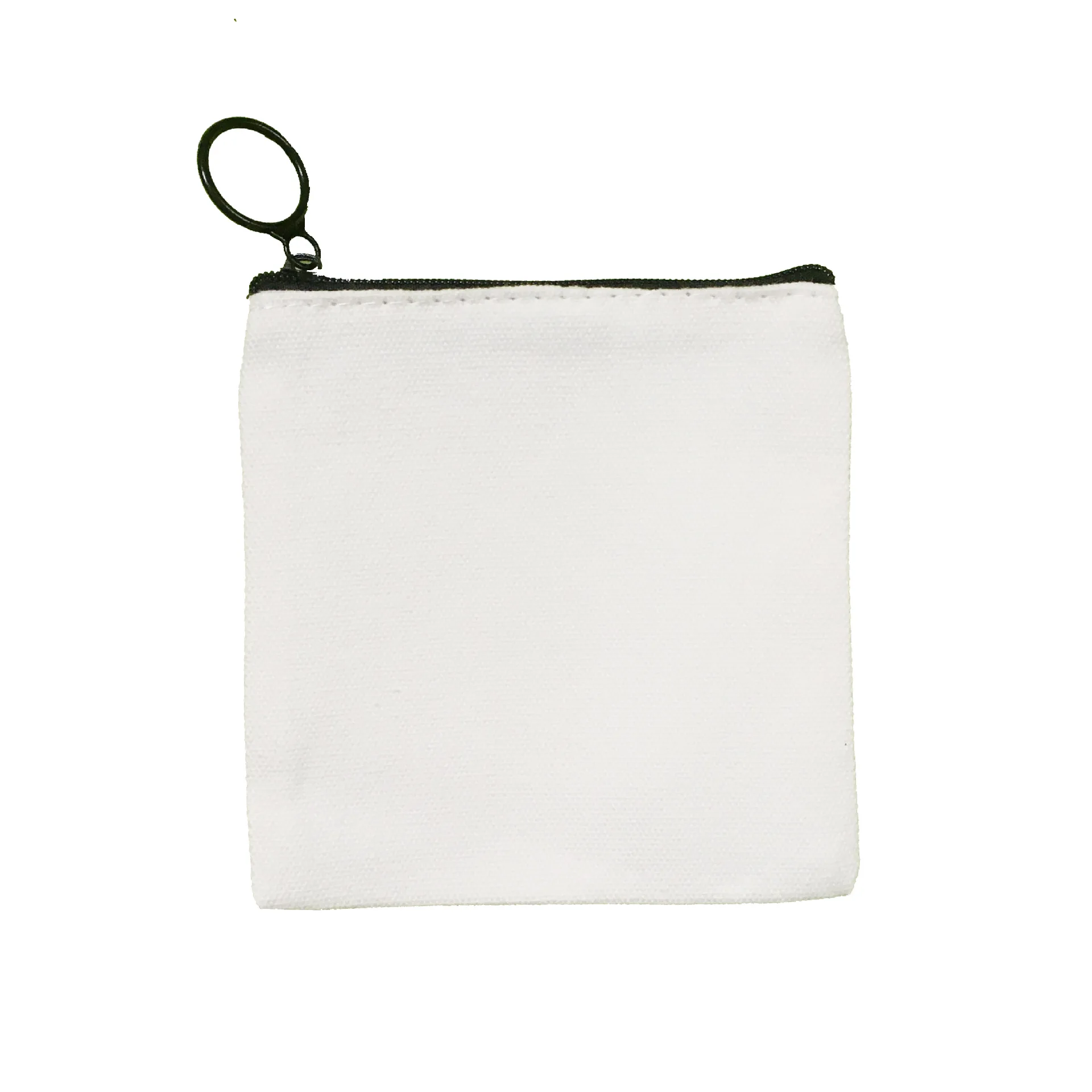 10PCS/set Blank Sublimation Makeup Bag Keychain Coin Purse Canvas Zipper Bag Portable Heat Press Transfer Promote Gift Bags