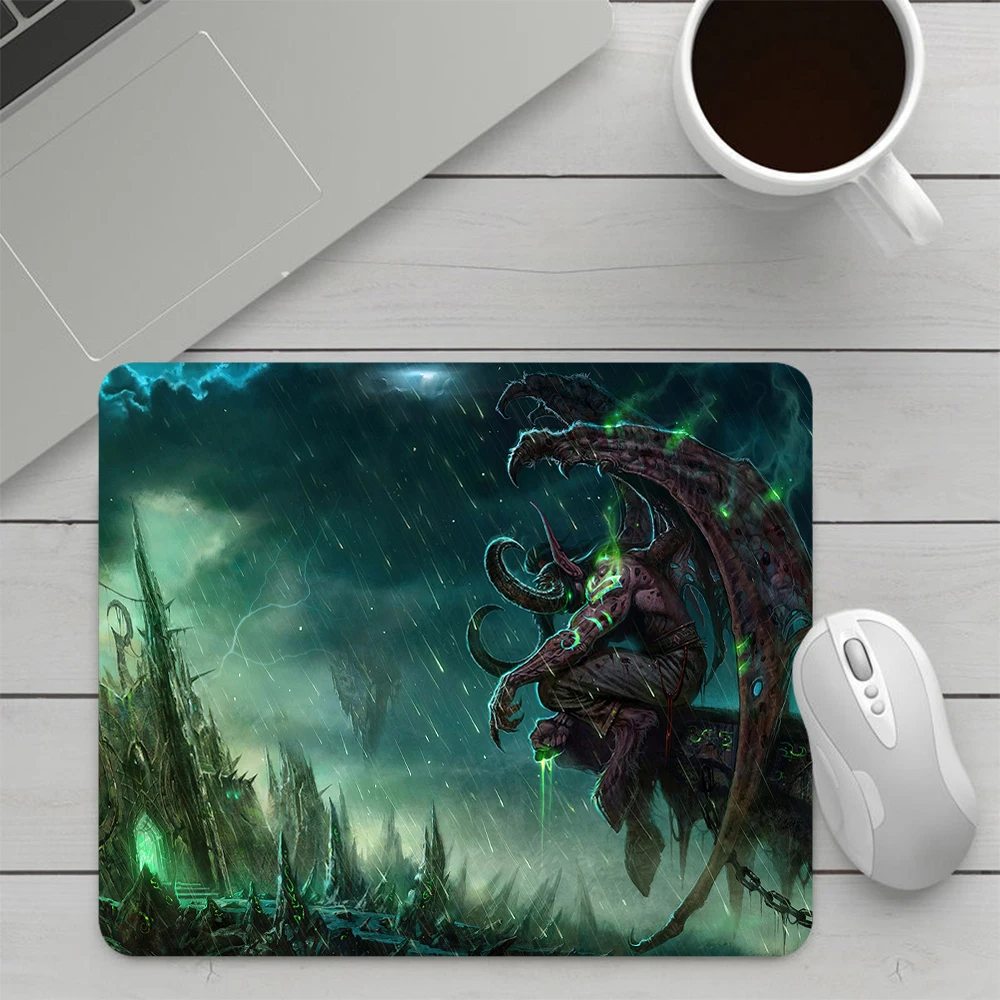 World of Warcraft Illidan Small Gaming Mouse Pad Computer Mousepad PC Gamer Mouse Mat Office Mausepad XXL Keyboard Mat Desk Pad