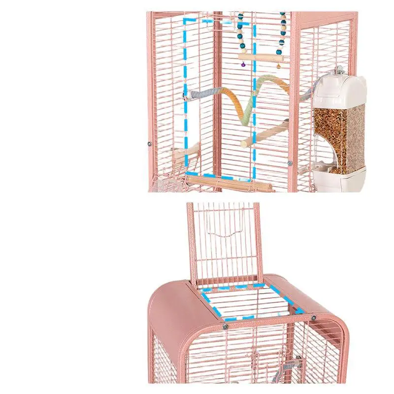 

Bird cage, parrot, landscape, metal horizontal wire, bird cage, Xuanfeng, peony