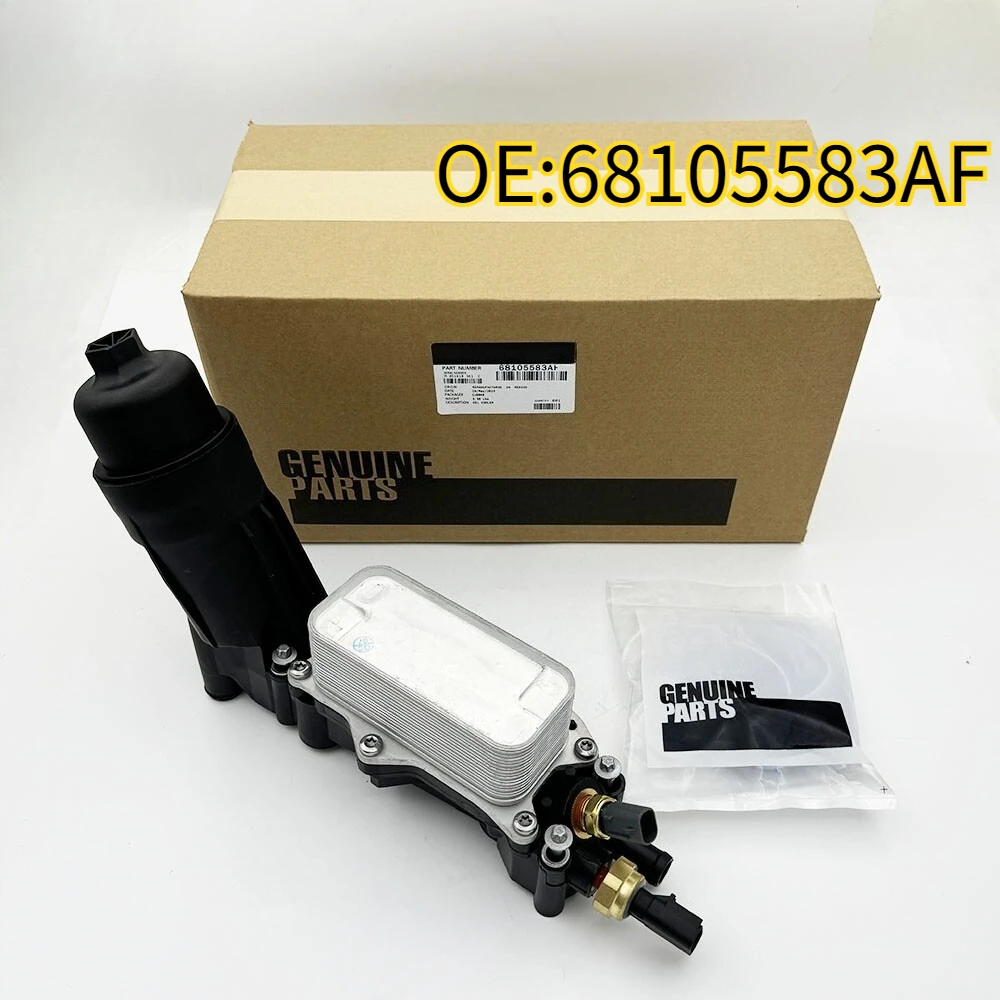 

For 68105583AF Oil filter housing suitable for Jeep Dodge Chrysler Ram 2011-16 aluminum 3.6L