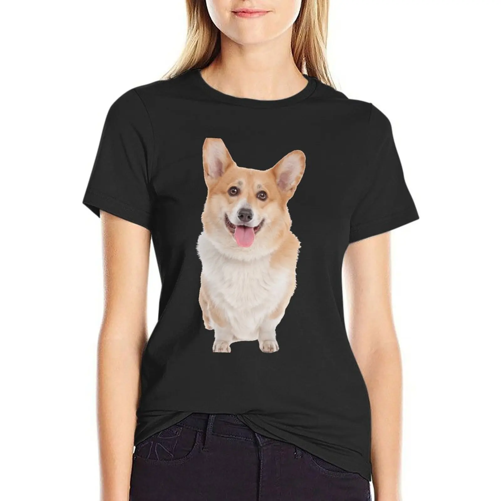 

Corgi T-Shirt lady clothes Female clothing Women t-shirts