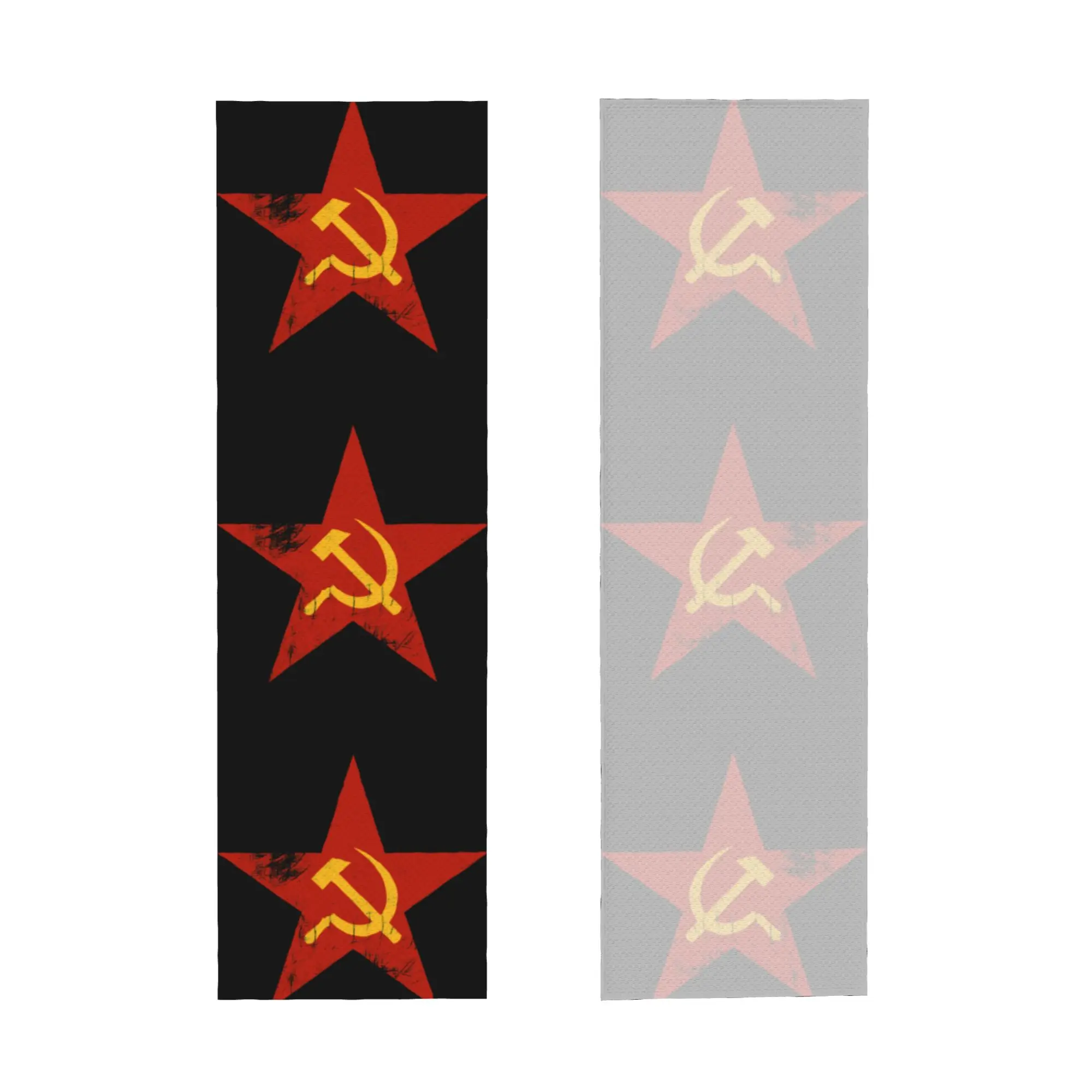 Cold Exercise Towel Russia Flag USSR Soviet Union Hammer Sickle CCCP Beach Sports Yoga Towel Refreshing Sports Scarf Face Towels