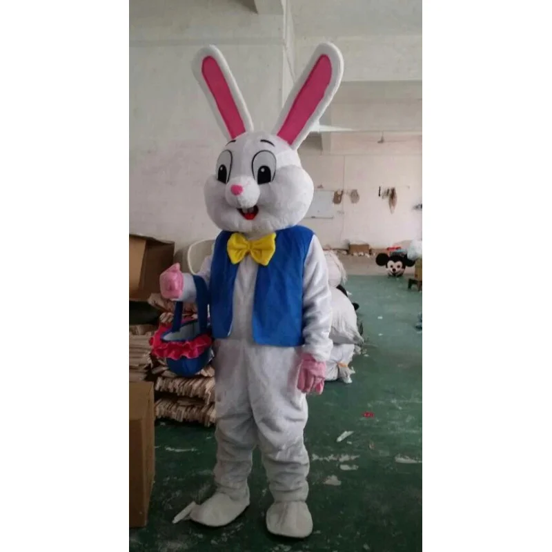 Cosplay Easter Bunny Rabbit Cartoon Mascot Costume Advertising ceremony birthday Fancy Dress Party Animal carnival perform props