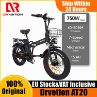 [EU DIRECT] DRVETION AT20 Electric Bicycle 48V 20Ah Battery 750W Motor 20*4.0inch Tires 90-120KM Mileage 200KG Max Load E-Bike