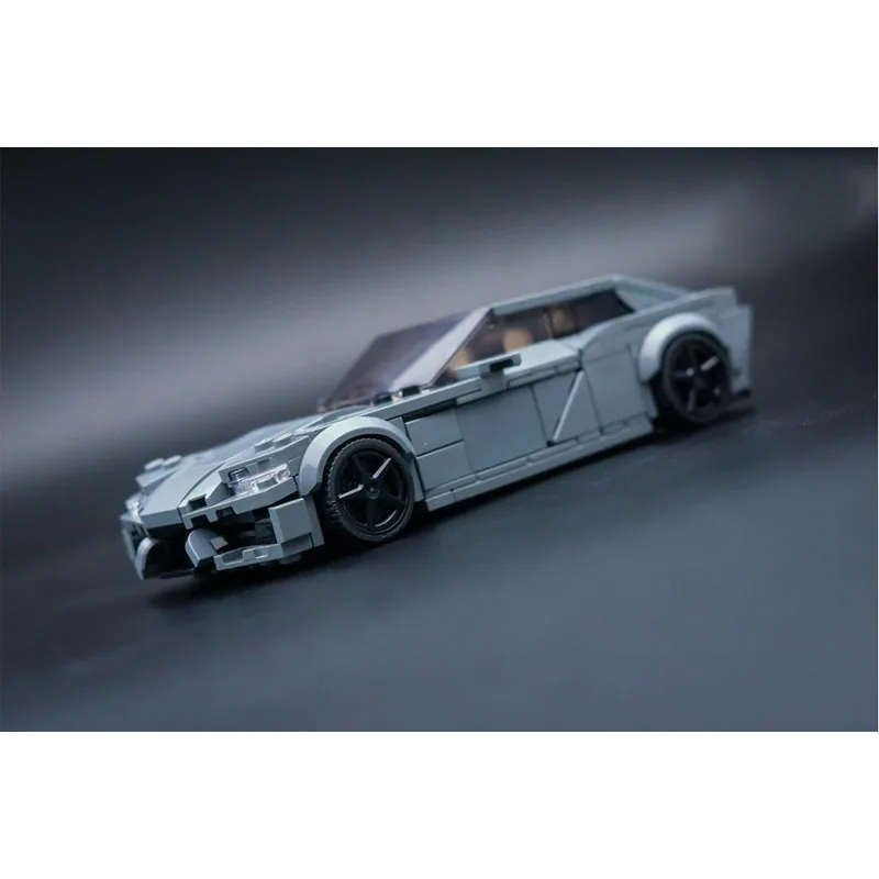 MOC-191609 새로운 클래식 아이코닉 슈퍼카 빌딩 블록 모델, 367개 부품, 소년 및 어린이 생일 및 크리스마스 장난감 선물