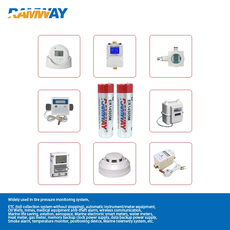 RAMWAY ER14505M 3.6V Non-Rechargeable Lithium Battery For Lntelligent Water Meter Personnel Positioning Card Patrol Stick