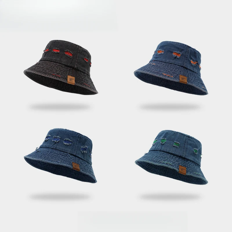 bone-de-pescador-feminino-lavado-com-franjas-e-alca-ajustavel-chapeus-vintage-para-primavera-e-verao-unissex