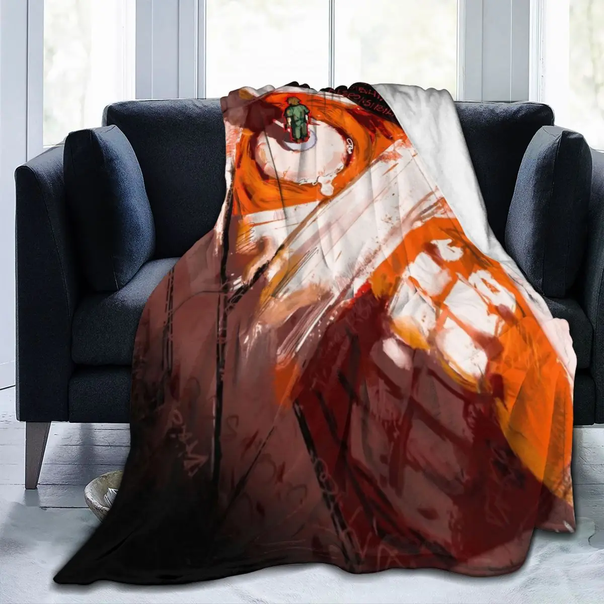 Horror Game Mouthwashing Blankets Velvet Summer Portable Ultra-Soft Throw Blanket for Bed Car Bedding Throws