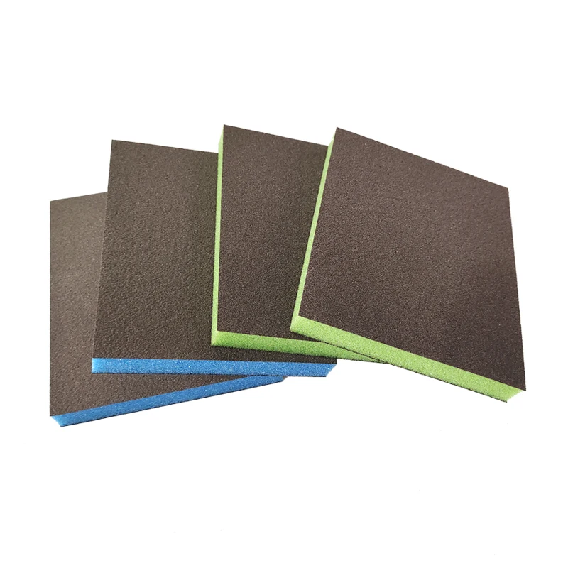

50 Pcs Sia Double-sided Sponge Sand Block Metal Rust Removal Car Paint Finish Polishing Model Furniture Sandpaper