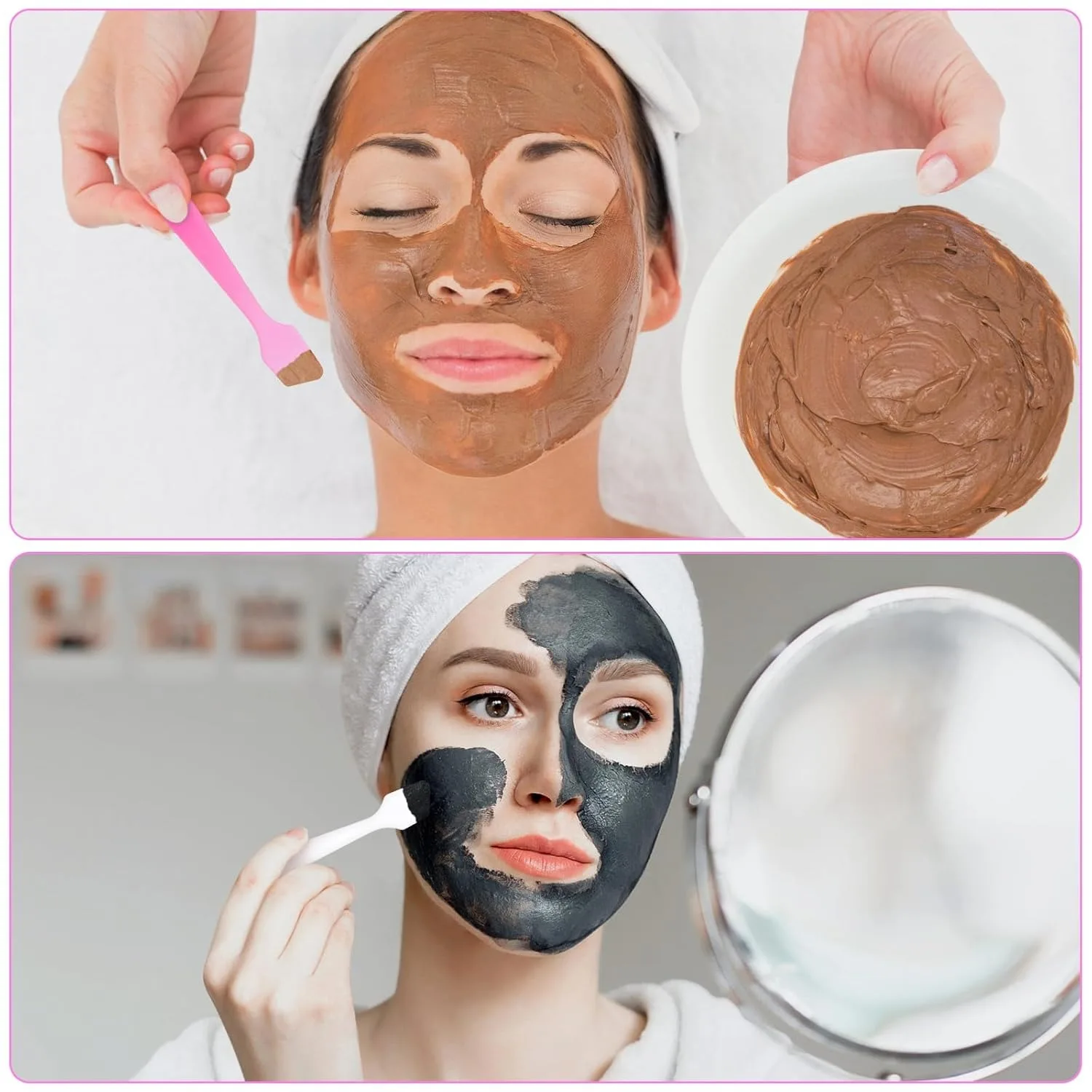 DIY Facial Mask Making Tools, 10Pcs Random Color Mini Cosmetic Spatula Scoops, Mask Stirring & Application Sticks