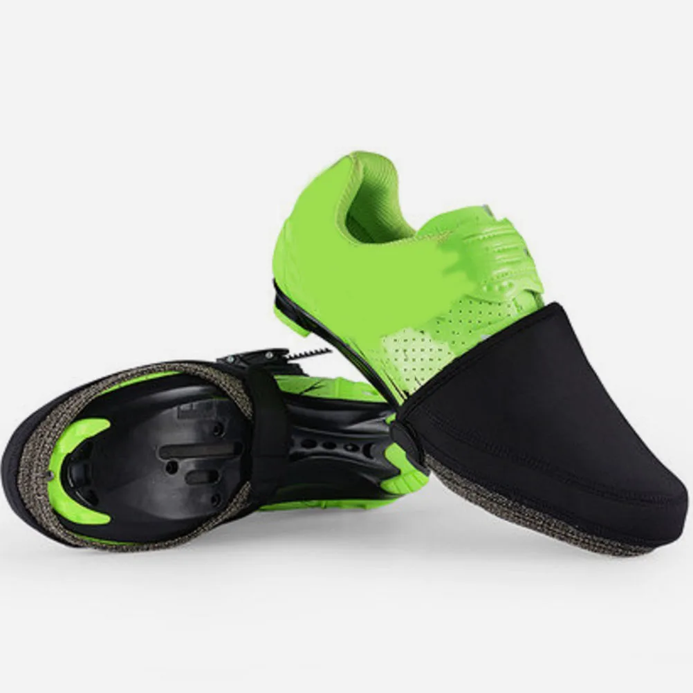 

1 Pair Windproof Waterproof Bike Overshoes Thermal Cycling Shoe Covers For Winter Riding Outdoor Sports Anti-Slip Protection