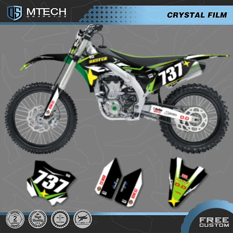 

DSMTECH для Kawasaki графический фон наклейки наборы наклеек 2016 2017 2018 KXF450 KX450F 005