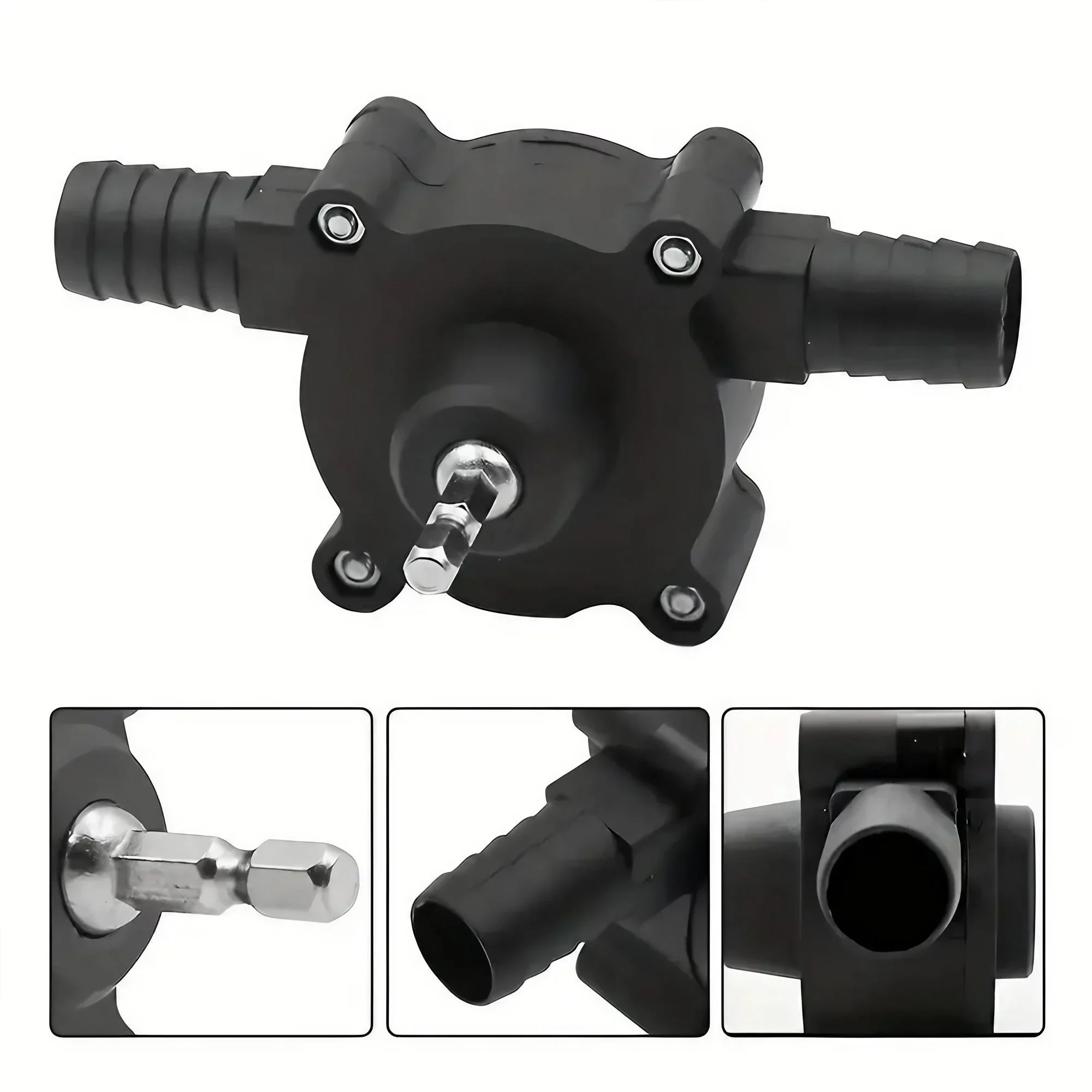 Micro Selbstansaugende Pumpe Haushalt Wasserpumpe Handbohrmaschine Angetrieben Dc Wasserpumpe Dieselpumpe Selbstansaugende Kreiselpumpe 1PC – Detail 8