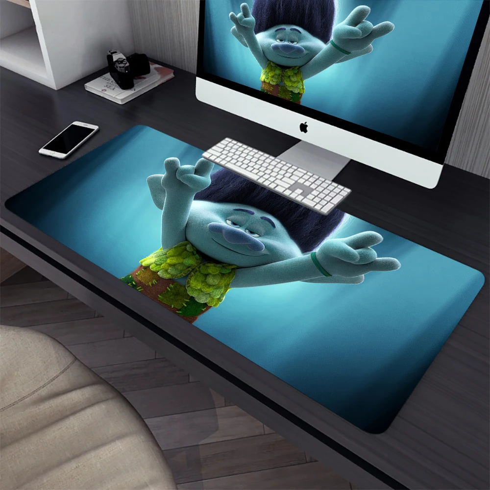 Trolls World Tour Large Gaming Mouse Pad Computer Mousepad PC Gamer Laptop Mouse Mat Office Mausepad XXL Keyboard Mat Desk Pad