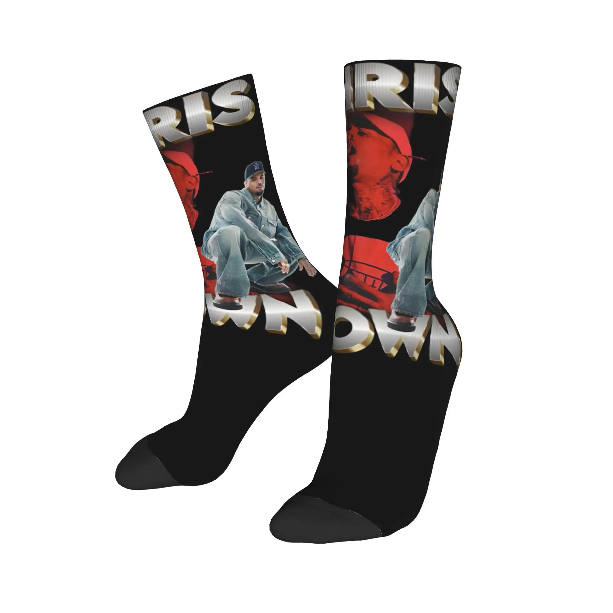 

Casual Women Men Crew Socks Chris Brown Tour 2025 Hip HopProduct Comfortable Sweat Absorbing Socks
