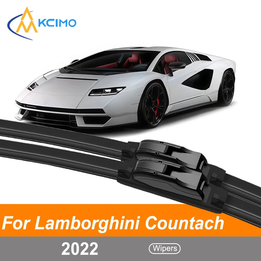 

Quiet Wiper Blades Pair/Set For Lamborghini Countach LPI 800-4 2022 Direct Replacement All-Season Performance Easy to Install