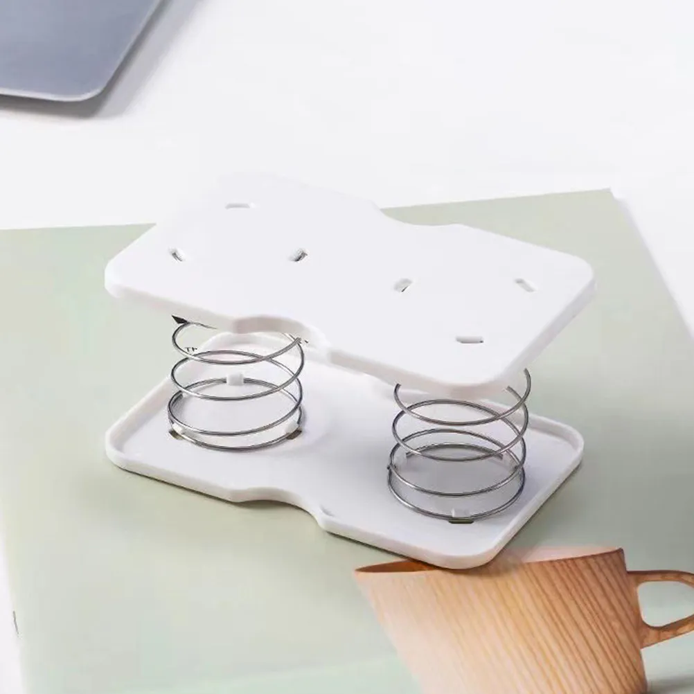 

4Pcs Tissue Box Spring Supports Adjustable Height Bracket Stable Non Slip Napkin Box Holder for Bathroom Home Office Restaurant