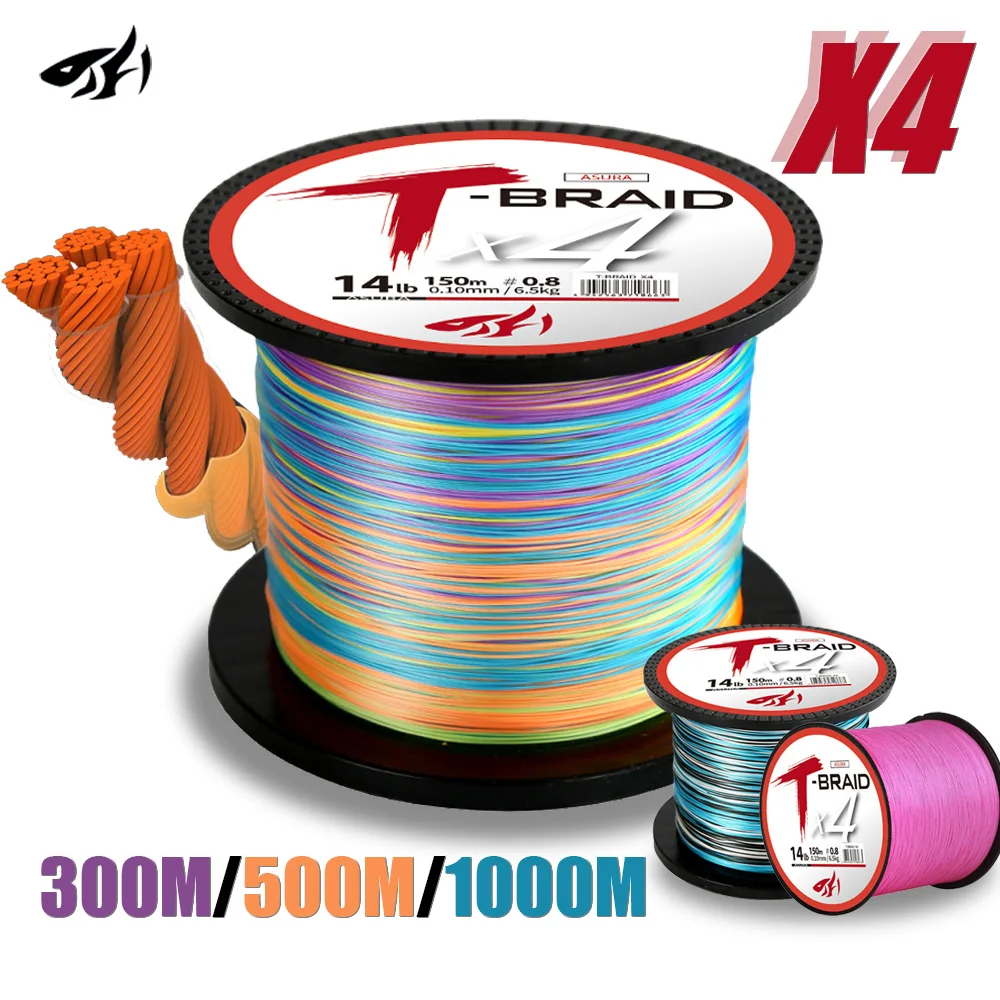 

рыбалка рыболовные товары для рыбалки леска рыболовная плетенка для Полиэтиленовая плетеная рыболовная леска ThornsLine, 4 пряди, 1000 м, 500 м, 300 м, 15-70 фунтов, японская прочная многонитевая рыболовная леска