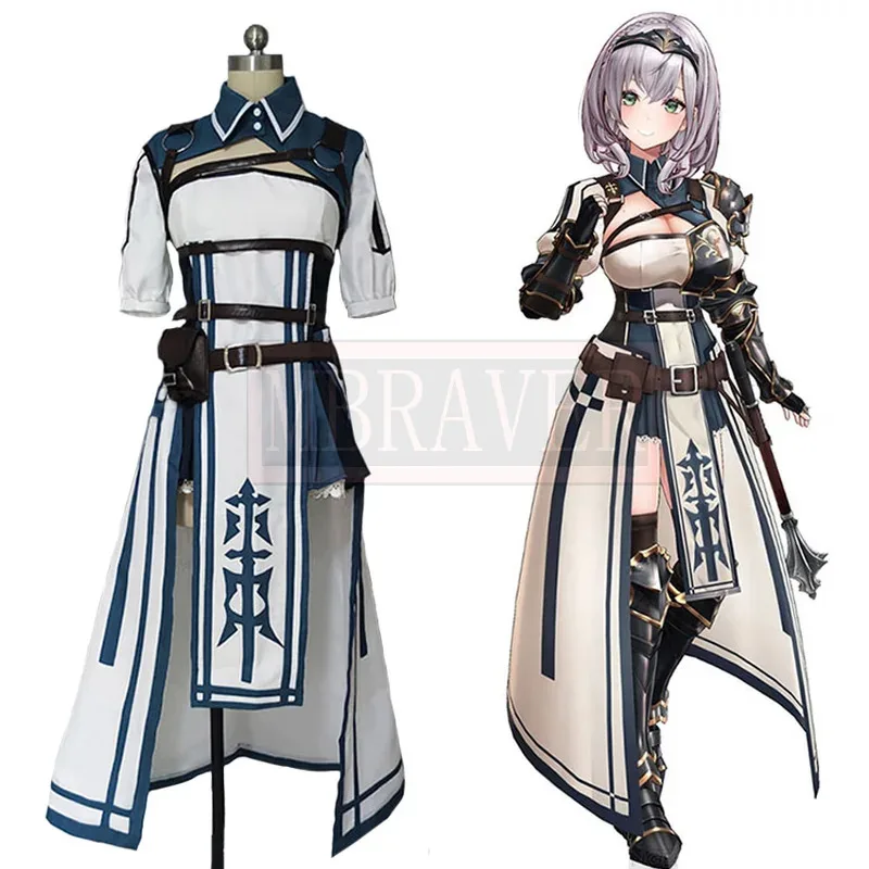 

VTuber Hololive Shirogane Noel Cosplay Costume Uniform Christmas Halloween Custom Made Any Size