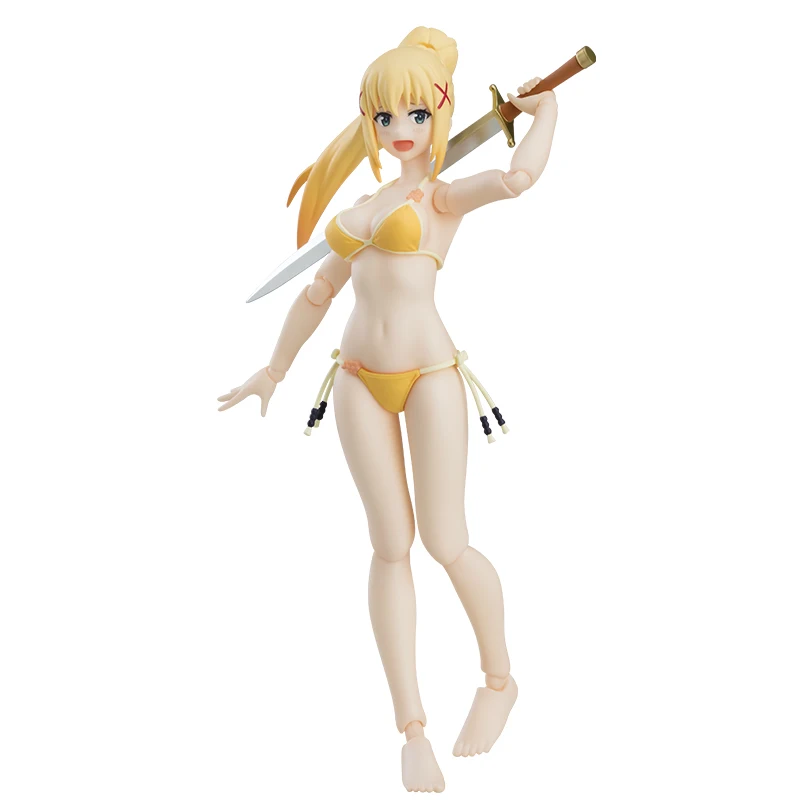 In Stock Original Max Factory Figma EX-065 Darkness Swimsuit Ver 14CM Anime Figure Model Collectible Action Toys Gifts