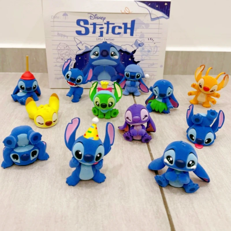 

Original Stitch Little Emotions Series Blind Box Kawaii Anime Figure Doll Desktop Ornament Decor Collection Model Surprise Gift
