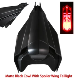 Rear Passenger Matte Black Tail Section Fairing Cowl With Spoiler Wing Taillight For Honda 19 20 21 22 23 CBR650R