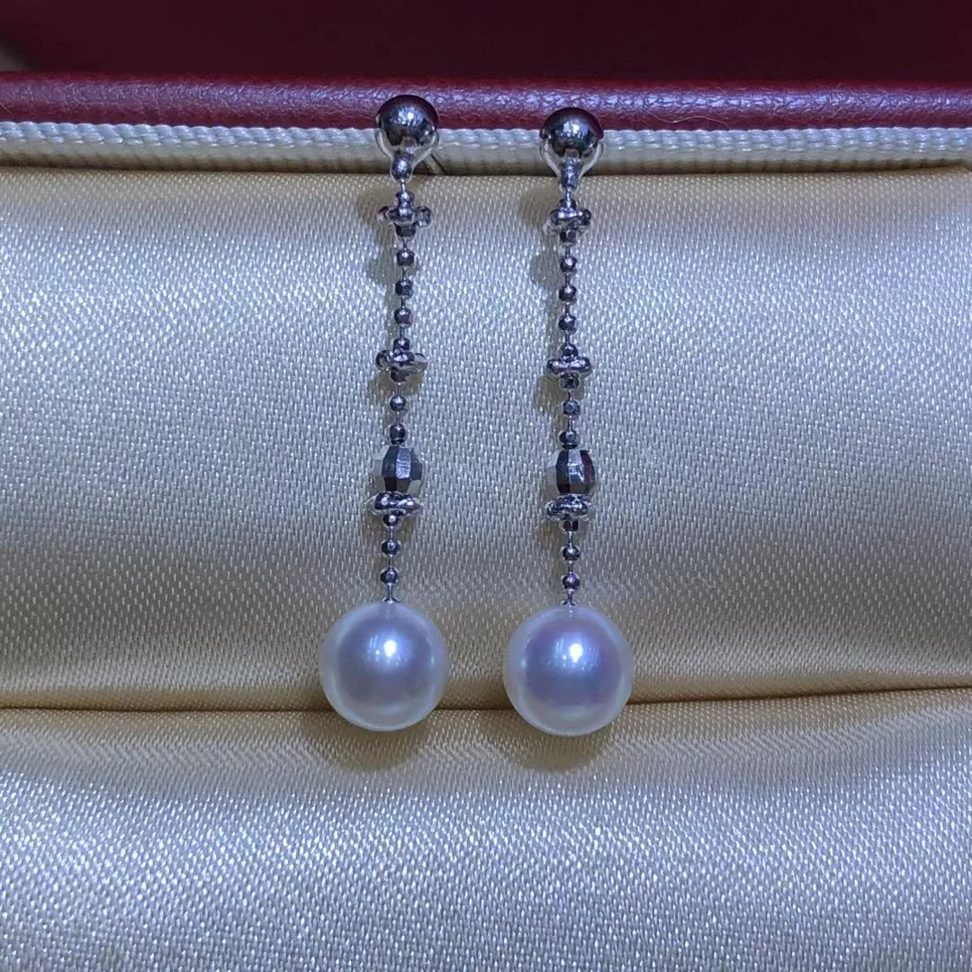 الجملة S925 فضة أقراط جبل النتائج إعدادات قاعدة تصاعد أجزاء ملحق ل 5-6 مللي متر اللؤلؤ 5 زوج/وحدة #1