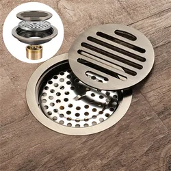 10cm Round Bronze Floor Drain Deodorant Brass Kitchen /Bathroom Hair Filtration Copper Floor Drain