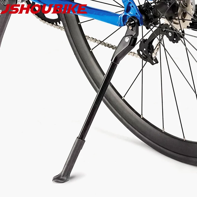 JSHOUBIKE Universal Bicycle Kickstand Adjustable Road Mountain Aluminium Alloy Bike Side Stand MTB Equipment Stand Footrest