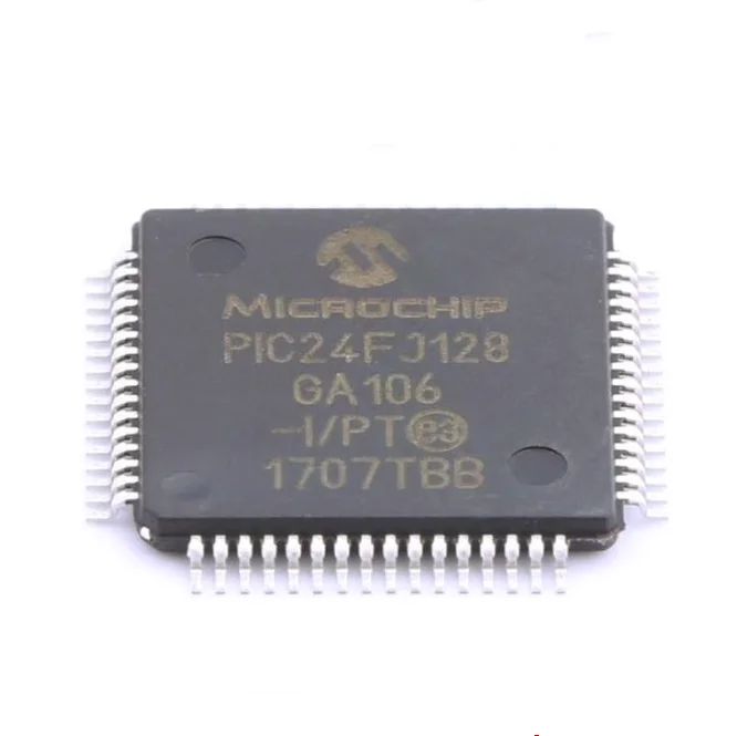2-10pcs  PIC24FJ128GA106-I/PT  PIC24FJ128GA106  TQFP64 100%New And Original