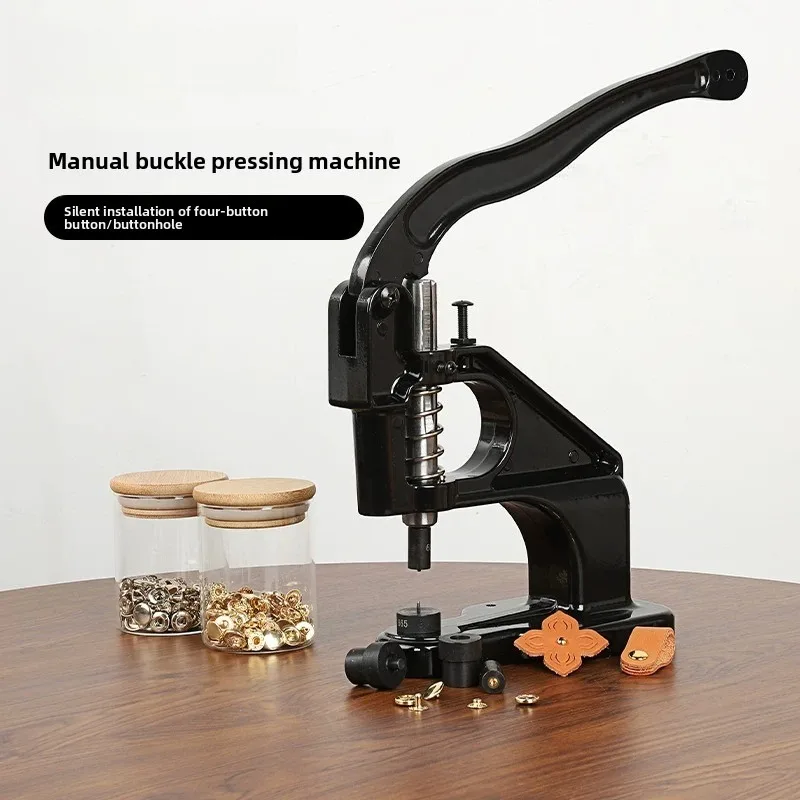 manual-buckle-press-machine-mold-bag-hardware-snap-buckle-air-eye-spring-four-in-one-buckle-installation-tool-accessories