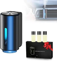 Difusor de aromaterapia inteligente para coche, ambientadores de fragancia para coche con tres difusores de aceites esenciales, humidificador de aire ajustable